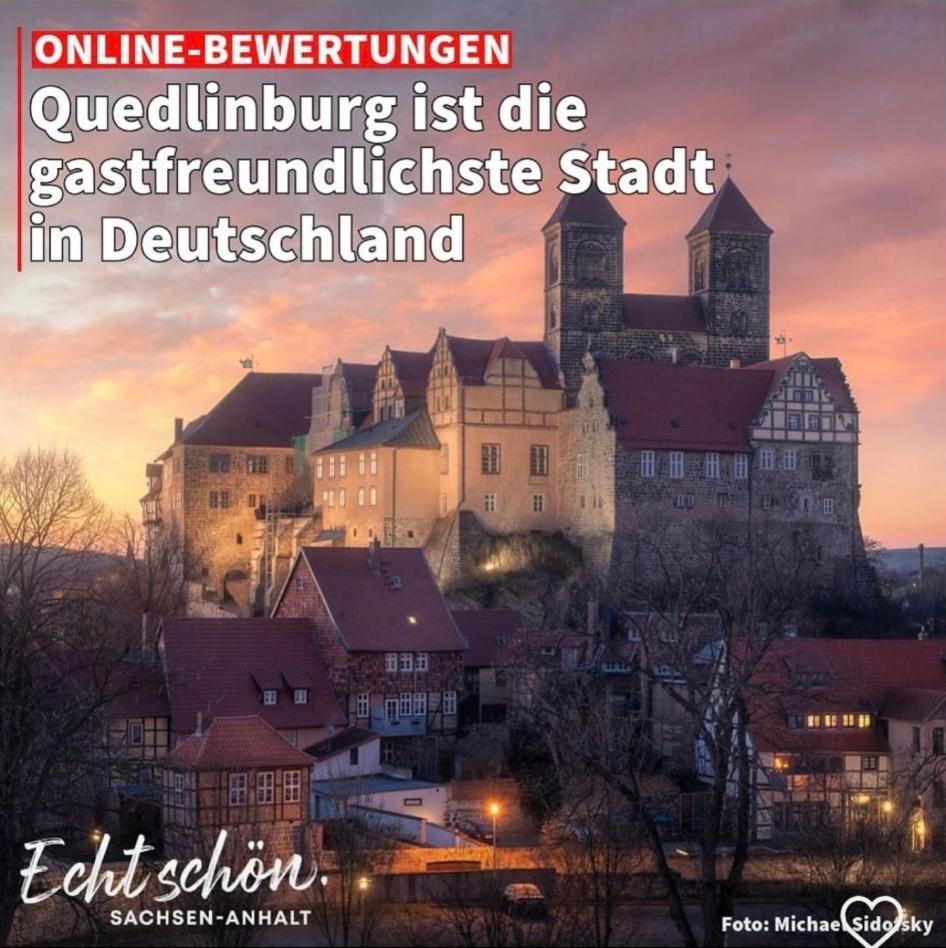 100 Qm Ferienwohnung Am Heiligen Brunnen Quedlinburg Kültér fotó